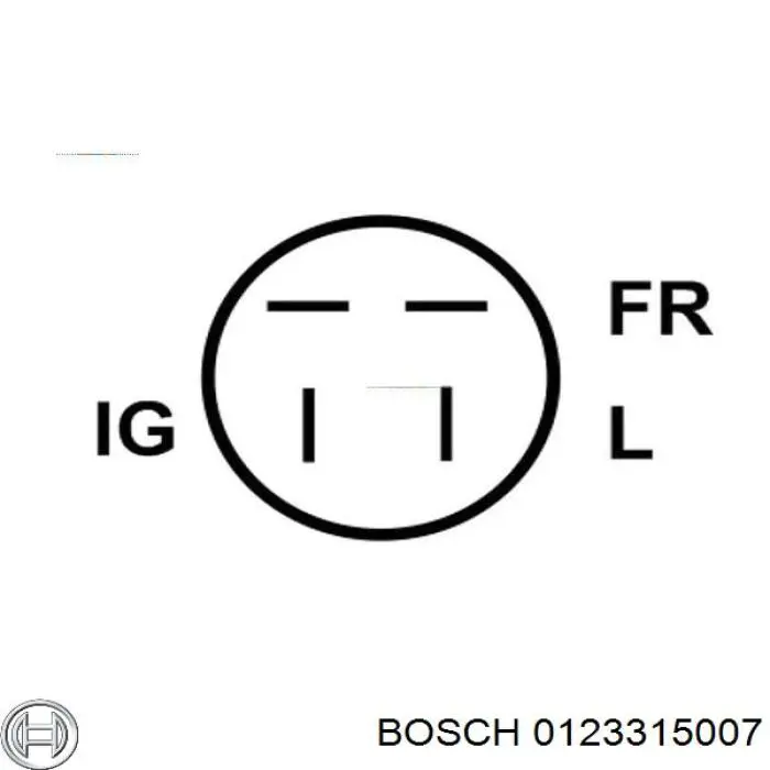 0123315007 Bosch Авто генератор