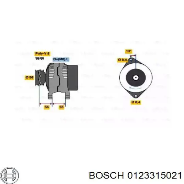 Купити 0123315021 Bosch Генератор