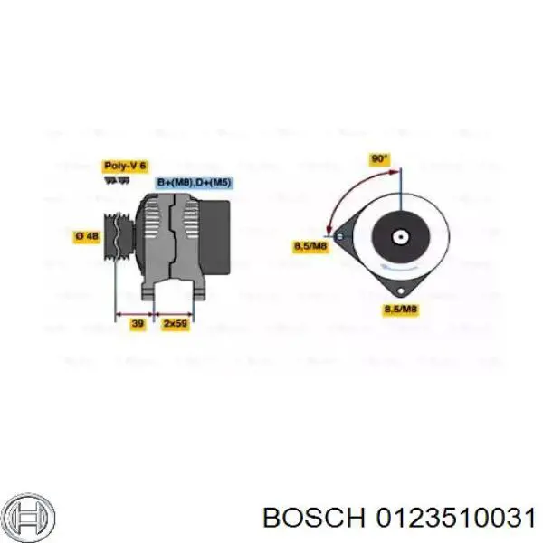 Купити 0123510031 Bosch Генератор
