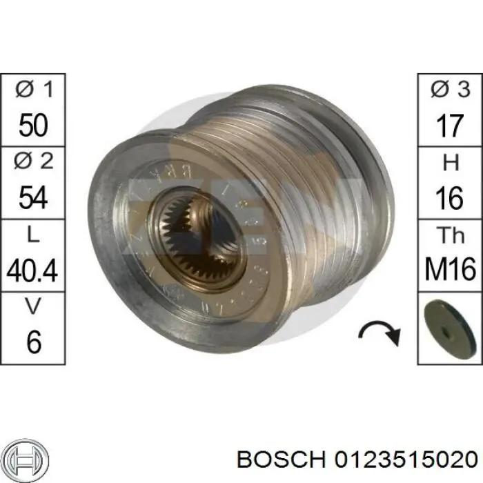 Купити 0123515020 Bosch Генератор