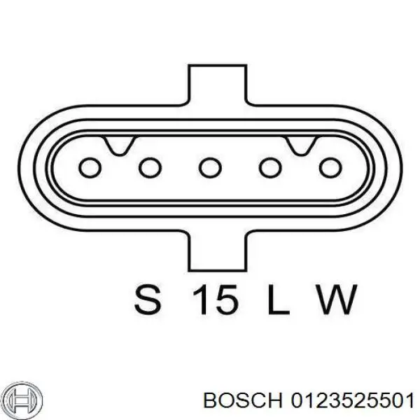0123525501 Bosch Авто генератор