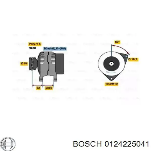 Купити 0124225041 Bosch Генератор