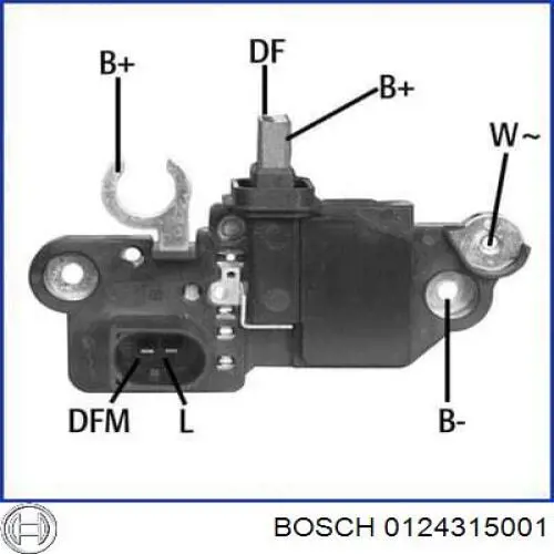 Генератор Bosch 0124315001 ціна, від 63.34 USD