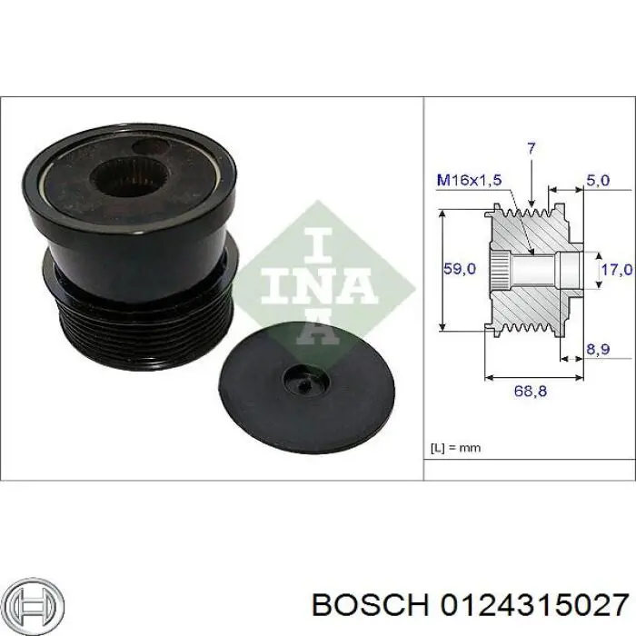 0124315027 Bosch генератор