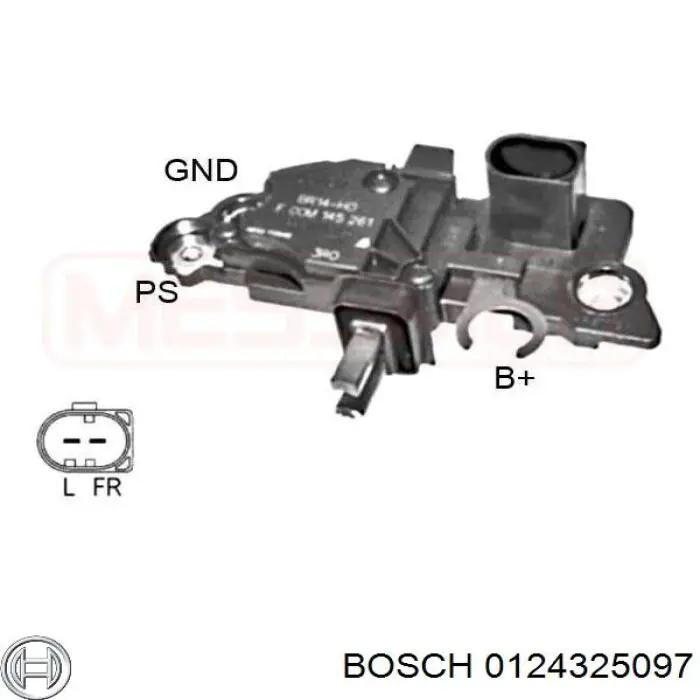 Генератор Bosch 0124325097 ціна, від 154.06 USD
