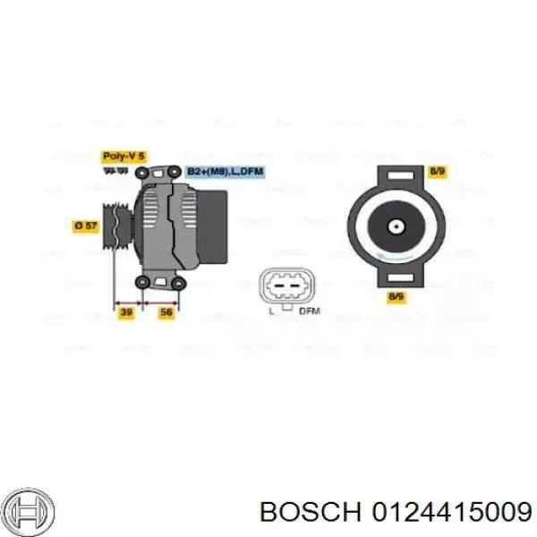 0124415009 Bosch Авто генератор