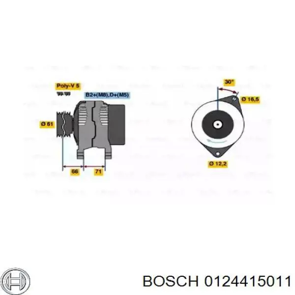 Купити 0124415011 Bosch Генератор