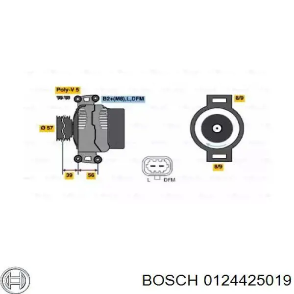 Купити 0124425019 Bosch Генератор