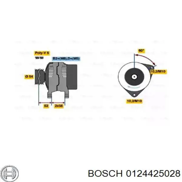 0124425028 Bosch Авто генератор