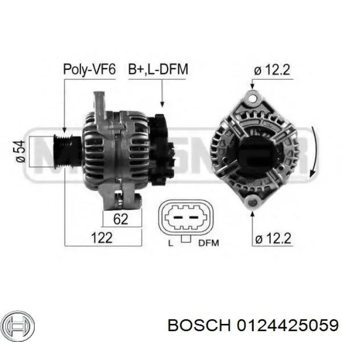0124425059 Bosch Авто генератор