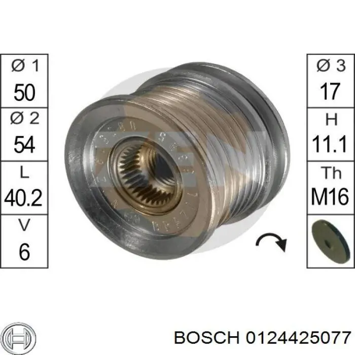 0124425077 Bosch Авто генератор