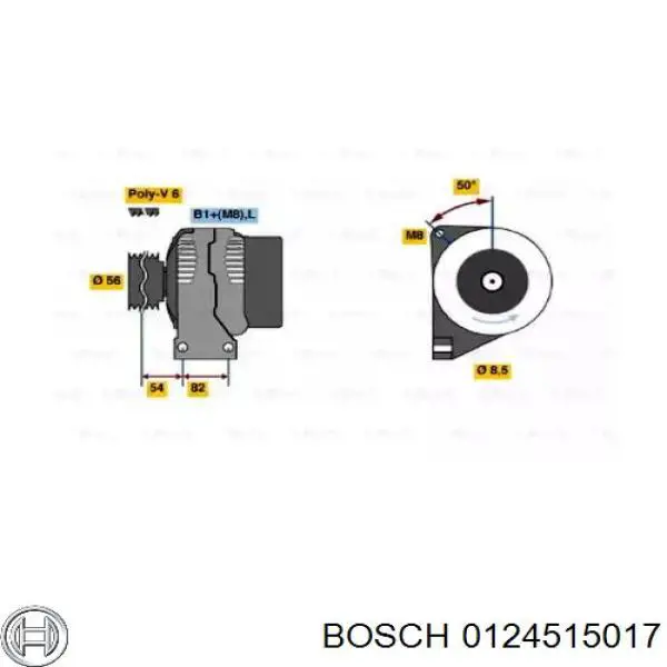 Купити 0124515017 Bosch Генератор