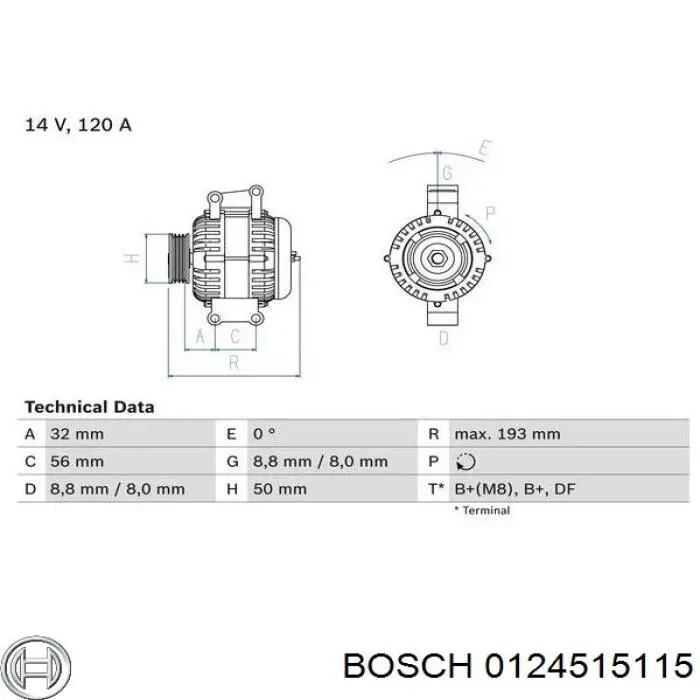 Генератор RL073920AC Chrysler