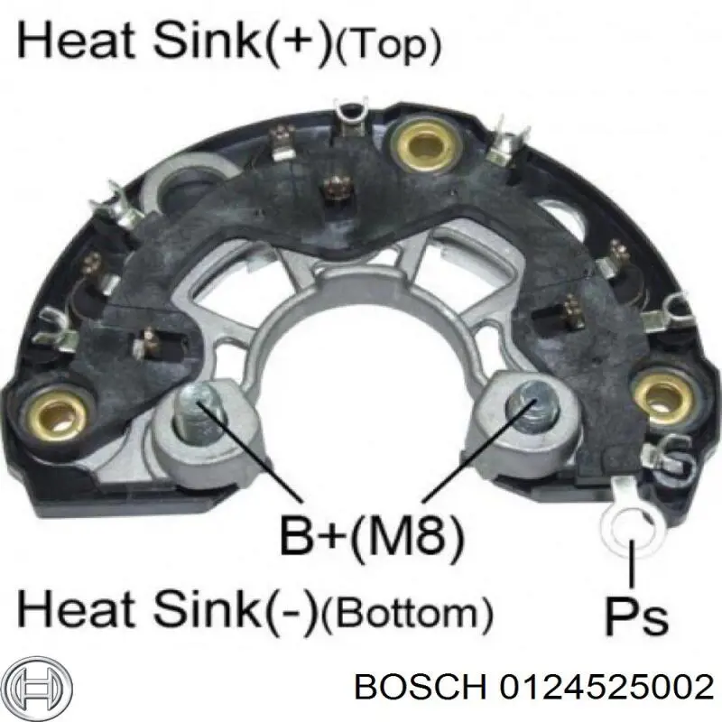 Генератор Bosch 0124525002 ціна, від 63.34 USD