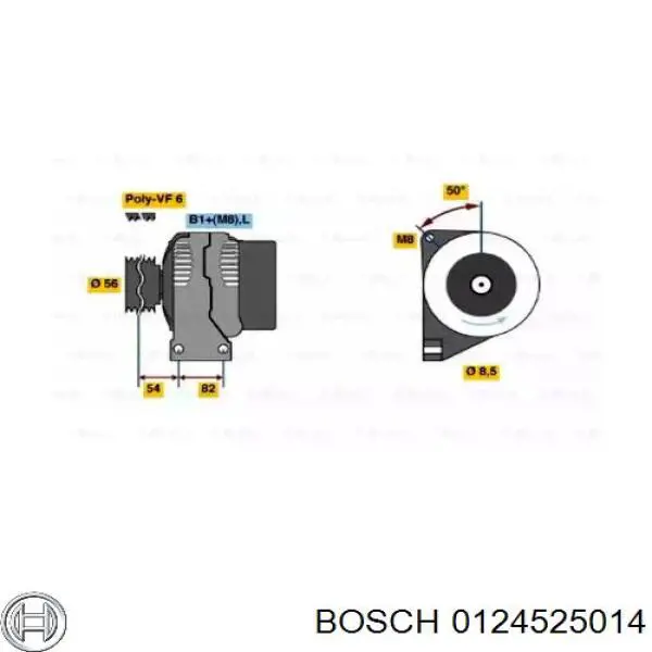 Купити 0124525014 Bosch Генератор