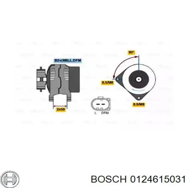 Генератор 0124615031 Bosch