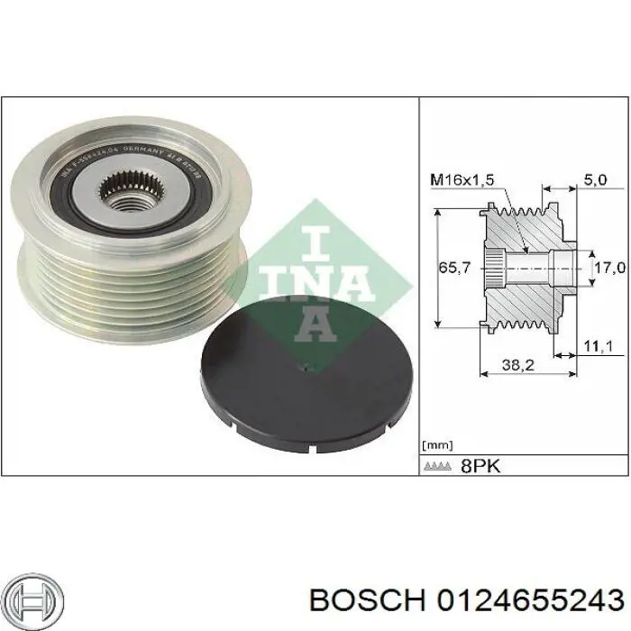 Генератор 1986A00997 Bosch