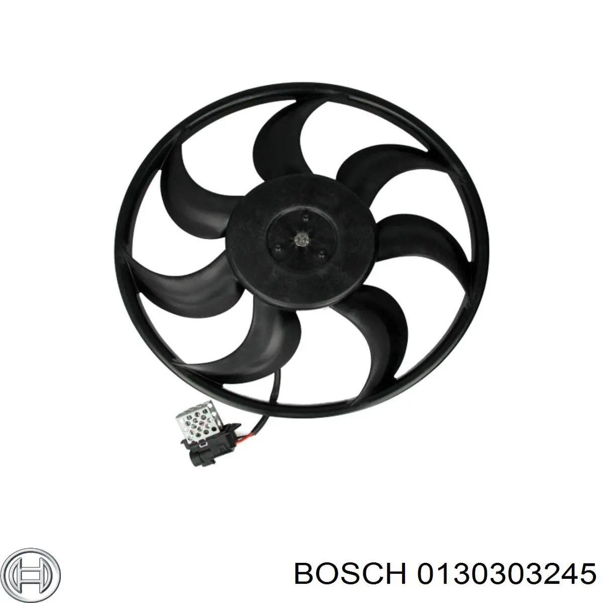 0130303245 Bosch електровентилятор охолодження в зборі (двигун + крильчатка)