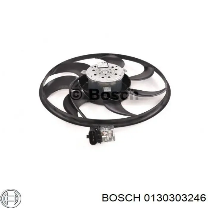 Дифузор радіатора охолодження, в зборі з двигуном і крильчаткою Bosch 0130303246 ціна, від 51.13 USD