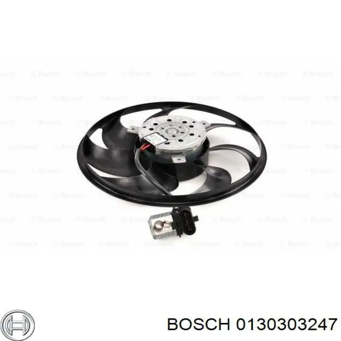 0130303247 Bosch електровентилятор охолодження в зборі (двигун + крильчатка)