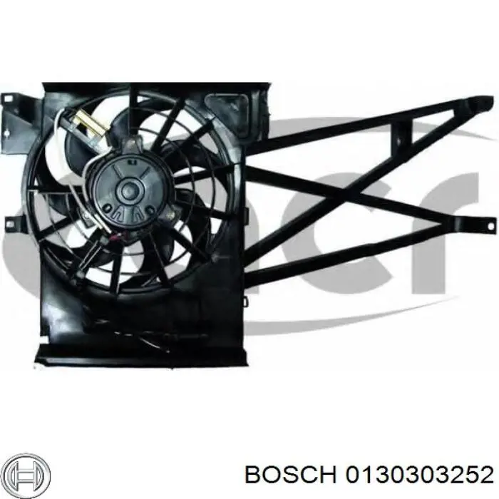 Купити 0130303252 Bosch Електровентилятор охолодження в зборі (двигун + крильчатка)