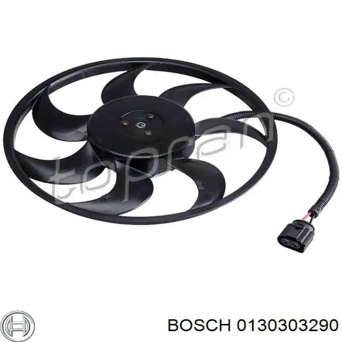 Вентилятор охолодження радіатора 0130303290 Bosch