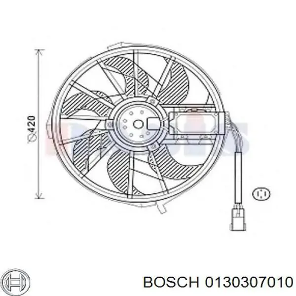 Вентилятор радіатора Bosch 0130307010 ціна, від 134.02 USD