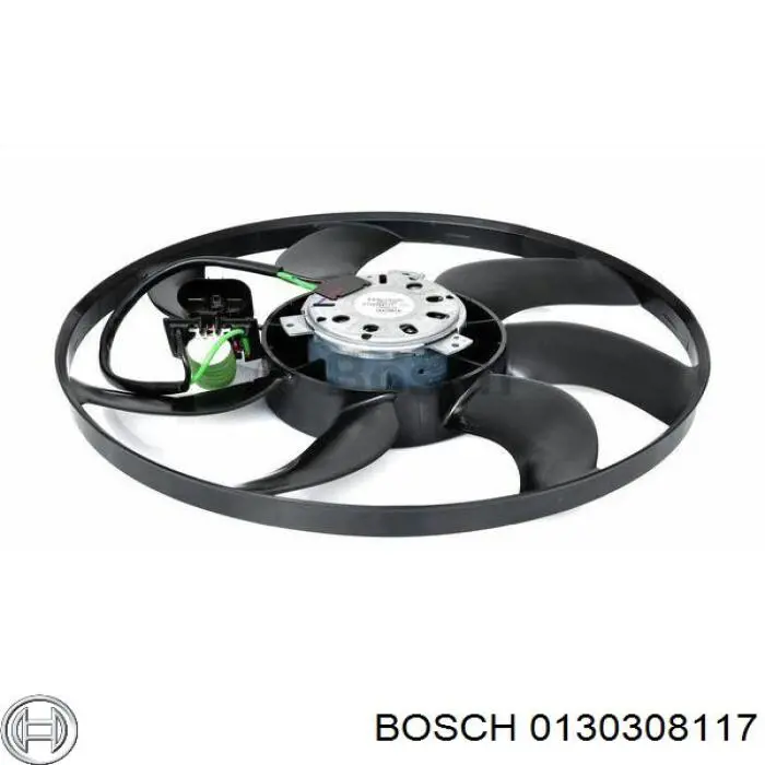 0130308117 Bosch електровентилятор охолодження в зборі (двигун + крильчатка)