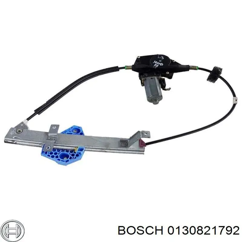 Двигун склопідіймача двері передньої, лівої 0130821792 Bosch