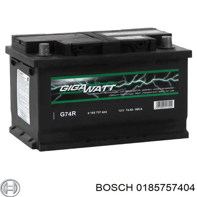 Батарея акумуляторна Bosch 0185757404 ціна, від 105.47 USD