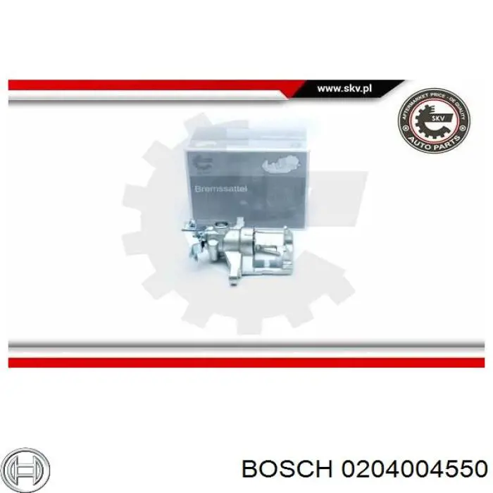 Купити 0204004550 Bosch Супорт задній лівий
