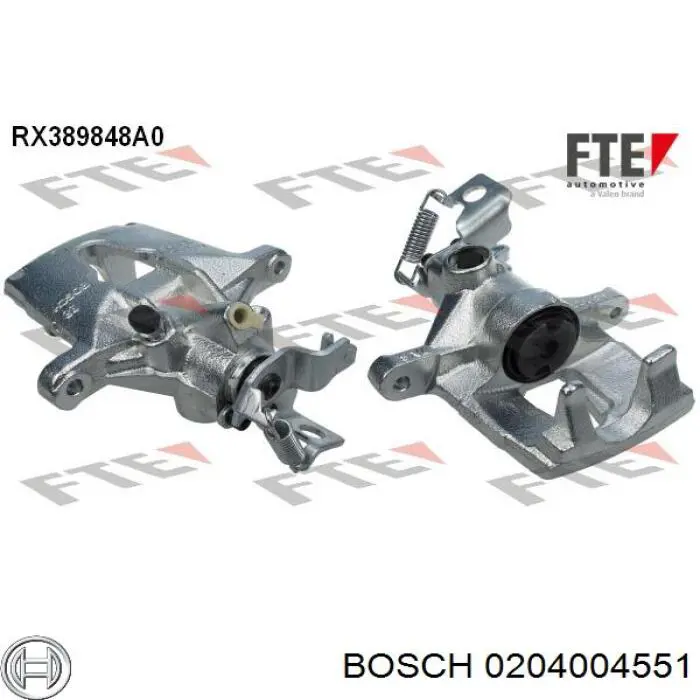 Супорт гальмівний задній правий 0204004551 Bosch