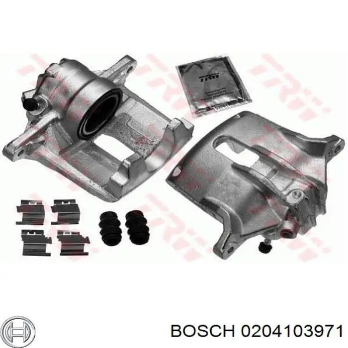 Купити 0204103971 Bosch Супорт гальмівний передній лівий