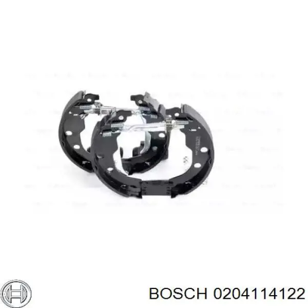 Купити 0204114122 Bosch Колодки гальмівні задні барабанні, в зборі з циліндруми, комплект