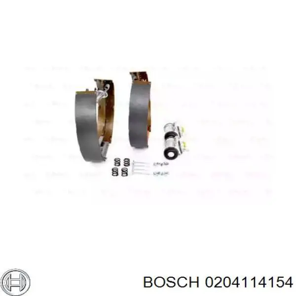 Купити 0204114154 Bosch Колодки гальмові задні, барабанні