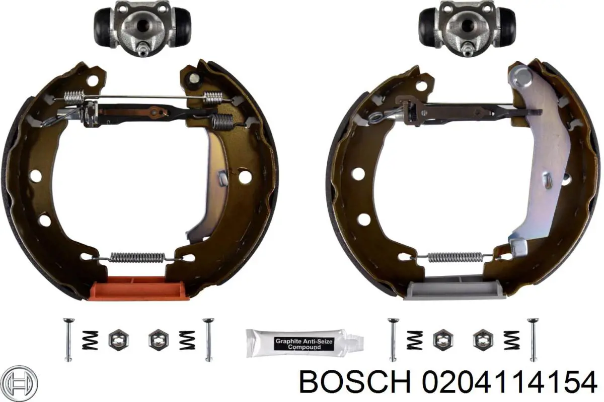 Колодки гальмові задні, барабанні 0204114154 Bosch