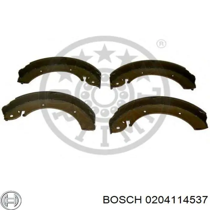 Купити 204114537 Bosch Колодки гальмівні задні барабанні, в зборі з циліндруми, комплект