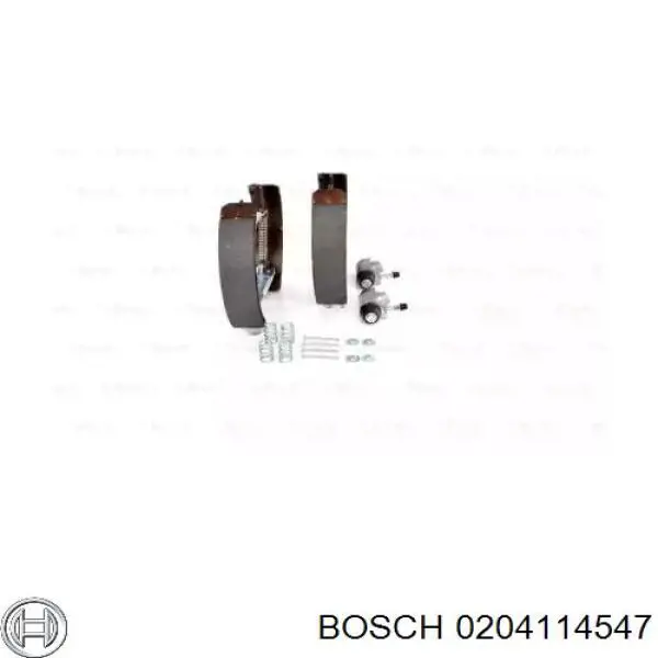 Колодки гальмові задні, барабанні 0204114547 Bosch