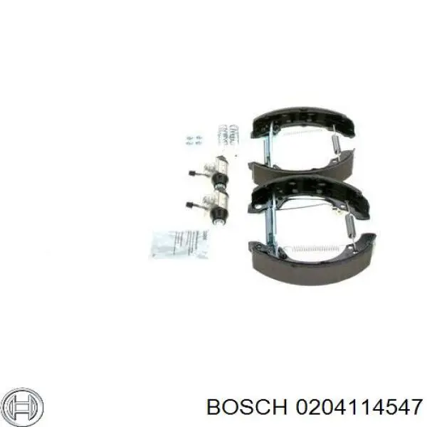 Колодки гальмові задні, барабанні Bosch 0204114547 ціна, від 32.75 USD
