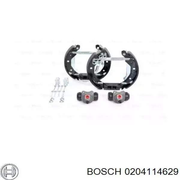 Купити 0204114629 Bosch Колодки гальмові задні, барабанні
