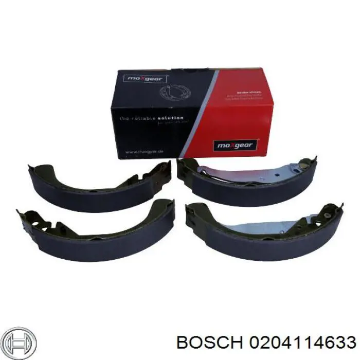 Купити 0204114633 Bosch Колодки гальмові задні, барабанні
