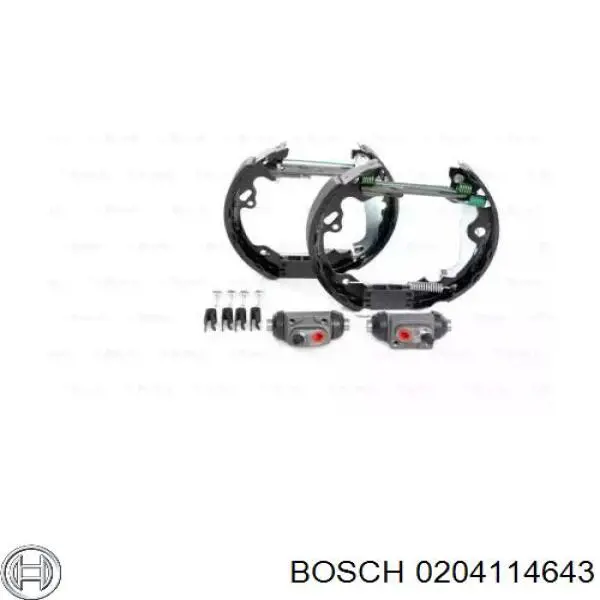 Колодки гальмові задні, барабанні 0204114643 Bosch