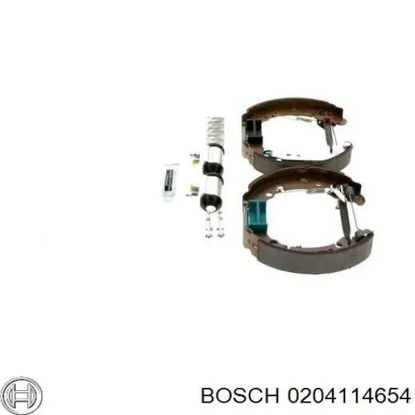0204114654 Bosch колодки гальмові задні, барабанні