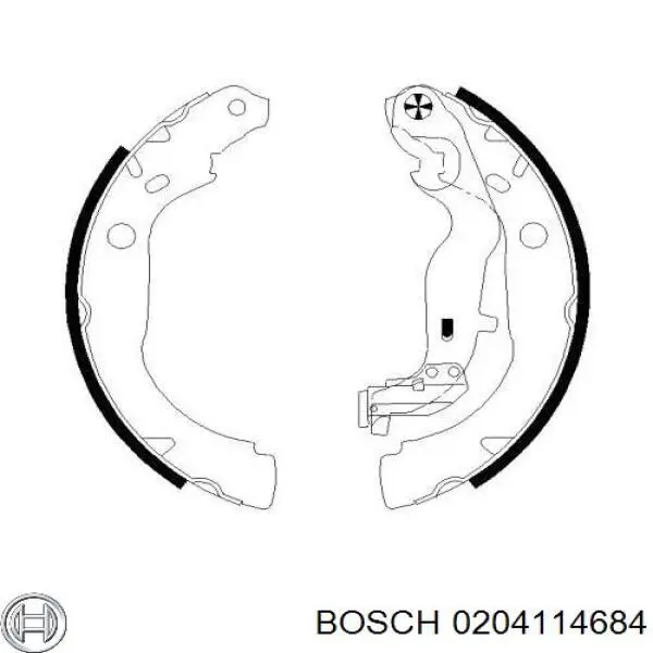 Колодки гальмові задні, барабанні K68076 Brembo