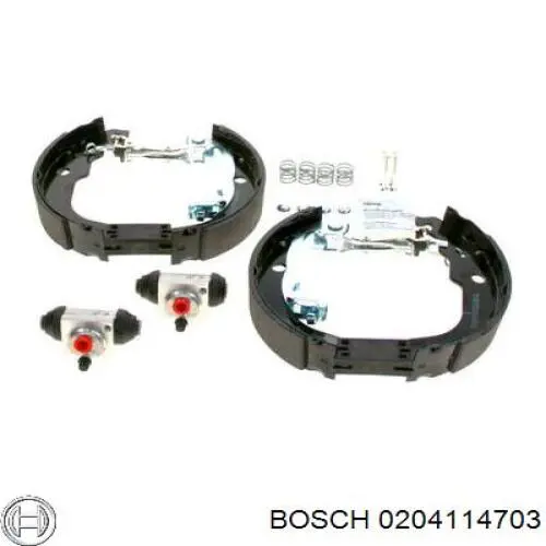 Купити 0204114703 Bosch Колодки гальмові задні, барабанні