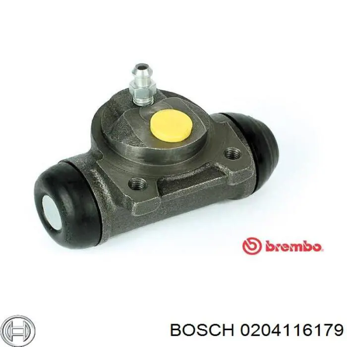 0204116179 Bosch циліндр гальмівний колісний/робітник, задній