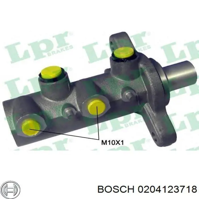 0204123718 Bosch Циліндр гальмівний, головний