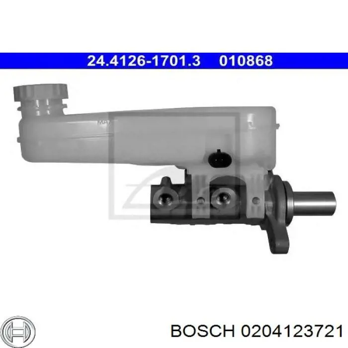 0204123721 Bosch циліндр гальмівний, головний
