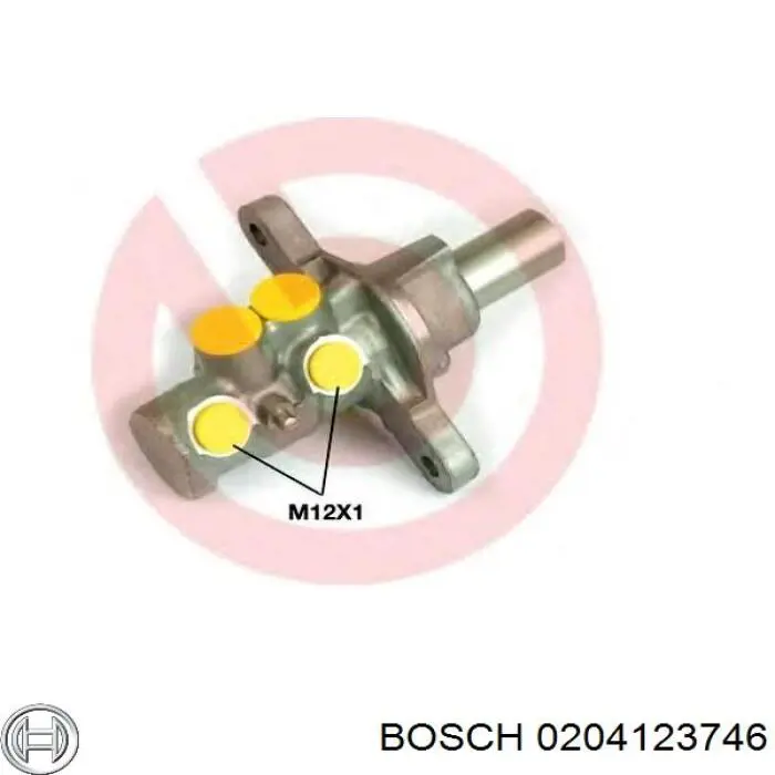 Головний гальмівний циліндр 0204123746 Bosch