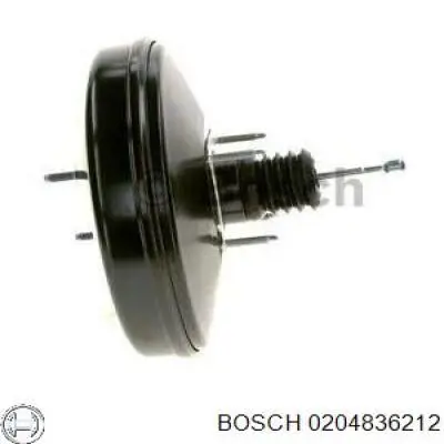 Вакуумний підсилювач гальм Bosch 0204836212